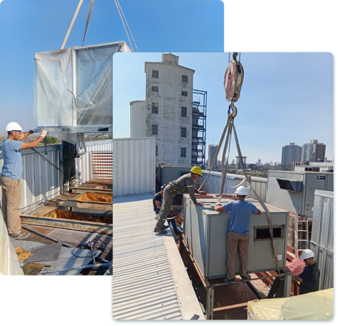 Equipo Cool Dynamics en obra